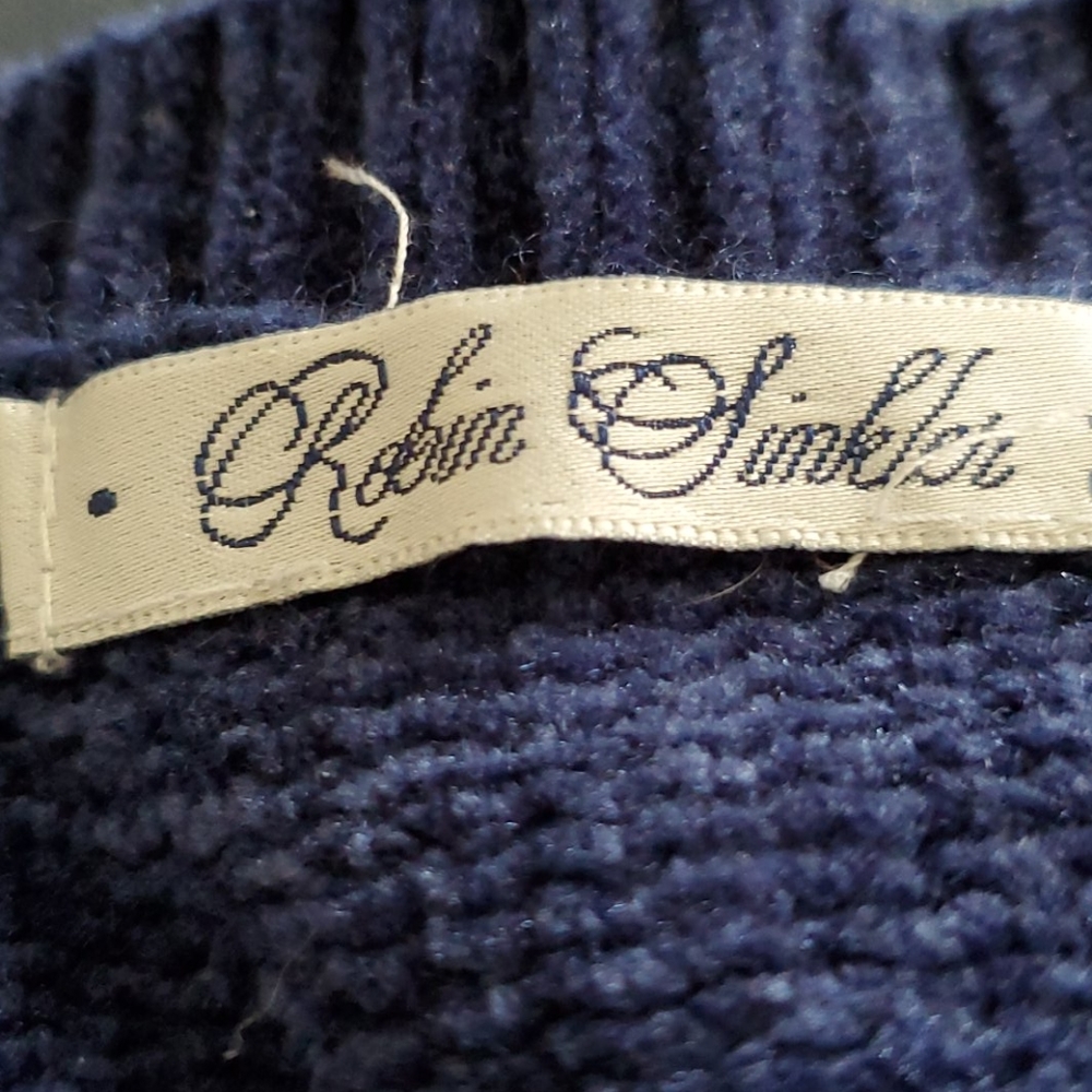 Blue button down sweater - Picture 2 of 4